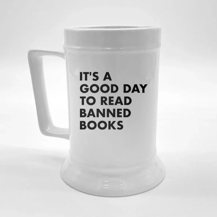 Its A Good Day To Read Banned Books Front & Back Beer Stein