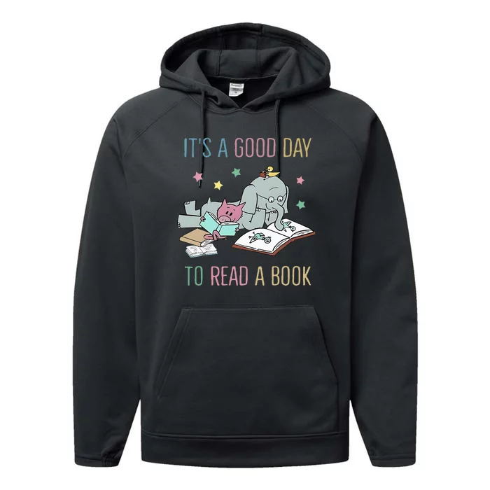 ItS A Good Day To Read A Book Performance Fleece Hoodie