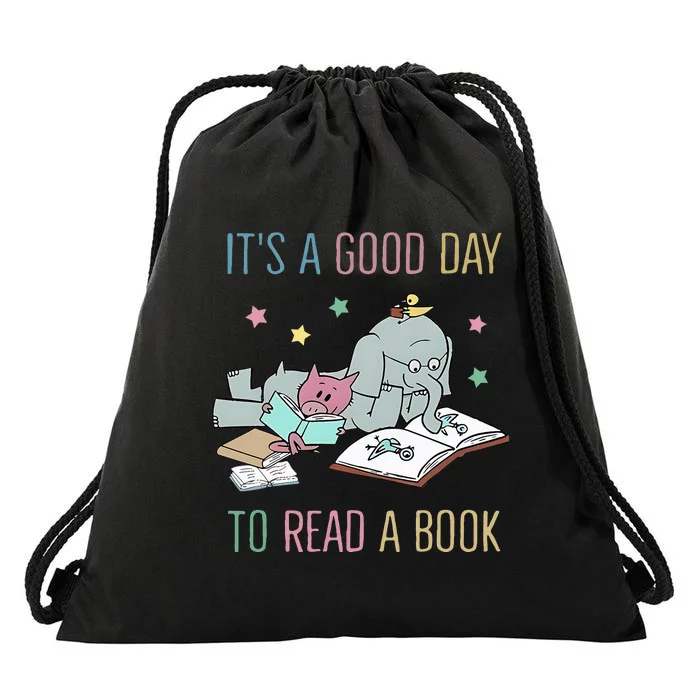 ItS A Good Day To Read A Book Drawstring Bag