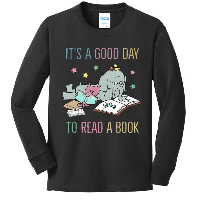 ItS A Good Day To Read A Book Kids Long Sleeve Shirt