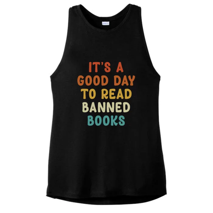 Its A Good Day To Read Banned Books Ladies Tri-Blend Wicking Tank