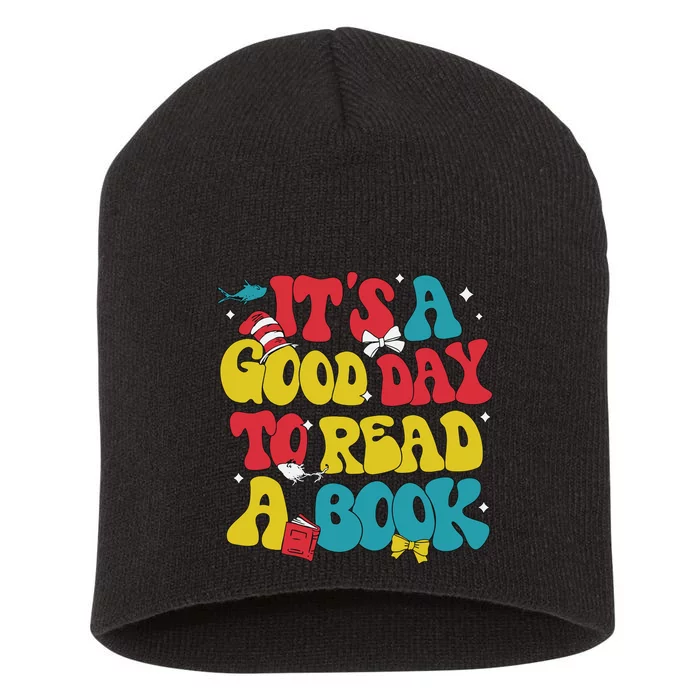 Its A Good Day To Read A Book Short Acrylic Beanie