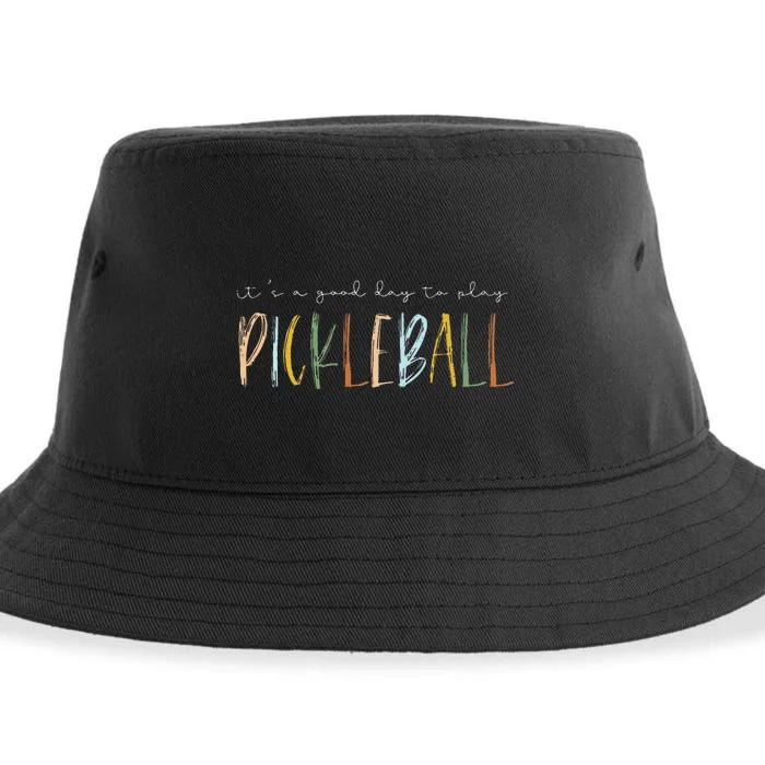 It's A Good Days To Play Pickleball Dink Player Pickleball Sustainable Bucket Hat