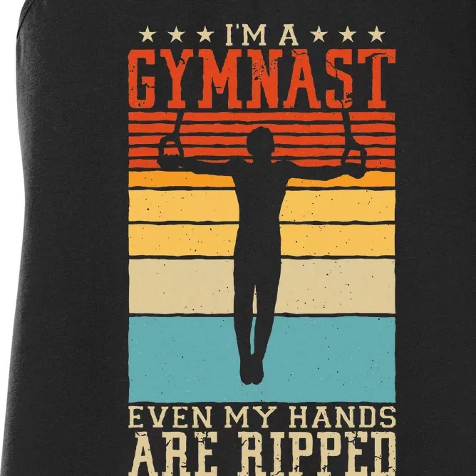 IM A Gymnast Even My Hands Are Ripped Gymnastic Women's Racerback Tank