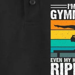 IM A Gymnast Even My Hands Are Ripped Dry Zone Grid Performance Polo