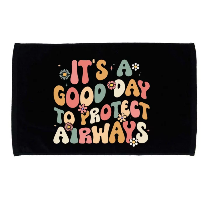 Its A Good Day To Protect Airways Respiratory Therapist Microfiber Hand Towel