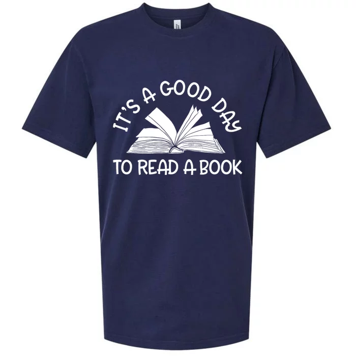 It’S A Good Day To Read A Book Lovers Library Reading Sueded Cloud Jersey T-Shirt