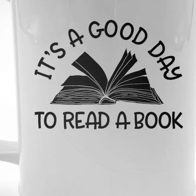 It’S A Good Day To Read A Book Lovers Library Reading Front & Back Beer Stein