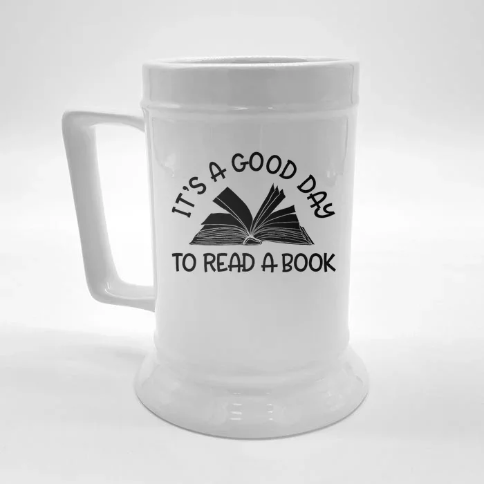 It’S A Good Day To Read A Book Lovers Library Reading Front & Back Beer Stein