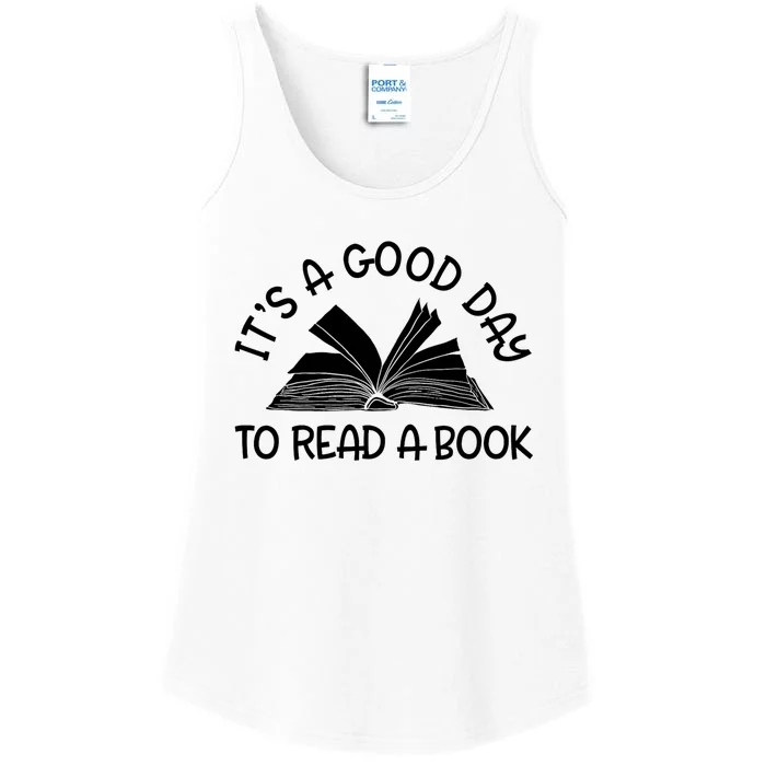 It’S A Good Day To Read A Book Lovers Library Reading Ladies Essential Tank