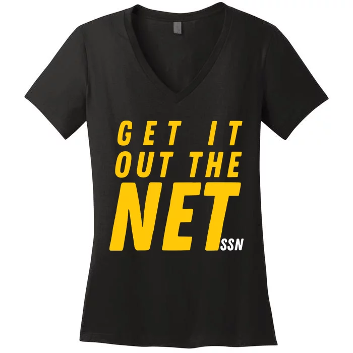 Iowa Apparel Get It Out The Net Ssn Women's V-Neck T-Shirt