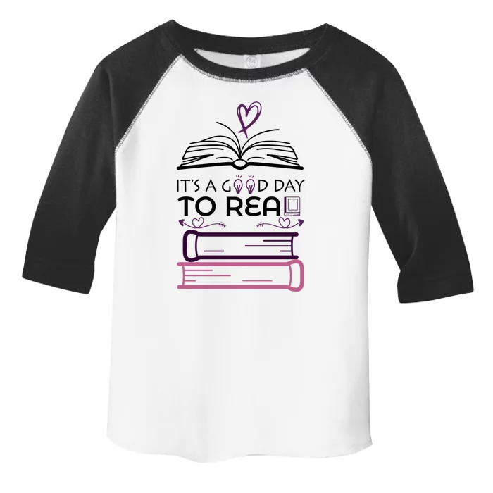 It's A Good Day To Read Book Lovers Gift Toddler Fine Jersey T-Shirt