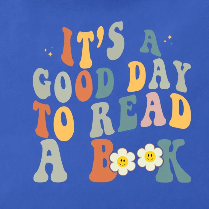 Its A Good Day To Read Books Bookish Groovy Reader Reading Gift Zip Tote Bag