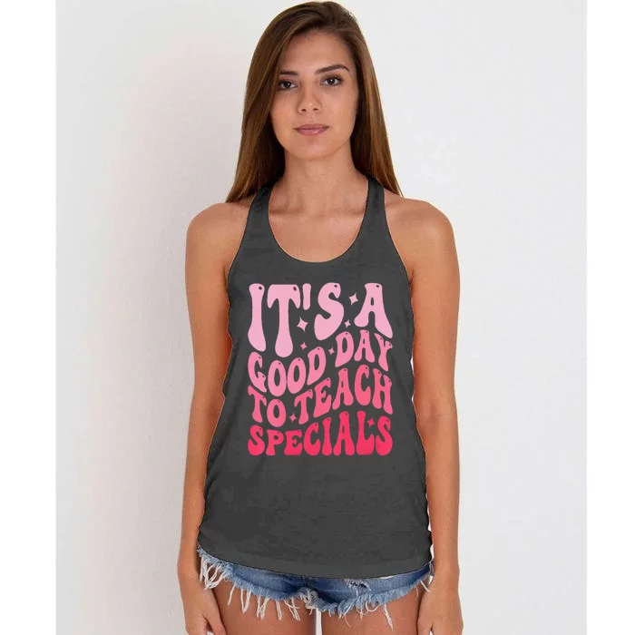 ItS A Good Day To Teach Specials Women's Knotted Racerback Tank