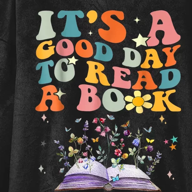 Its A Good Day To Read A Book World Book Day Groovy Hooded Wearable Blanket