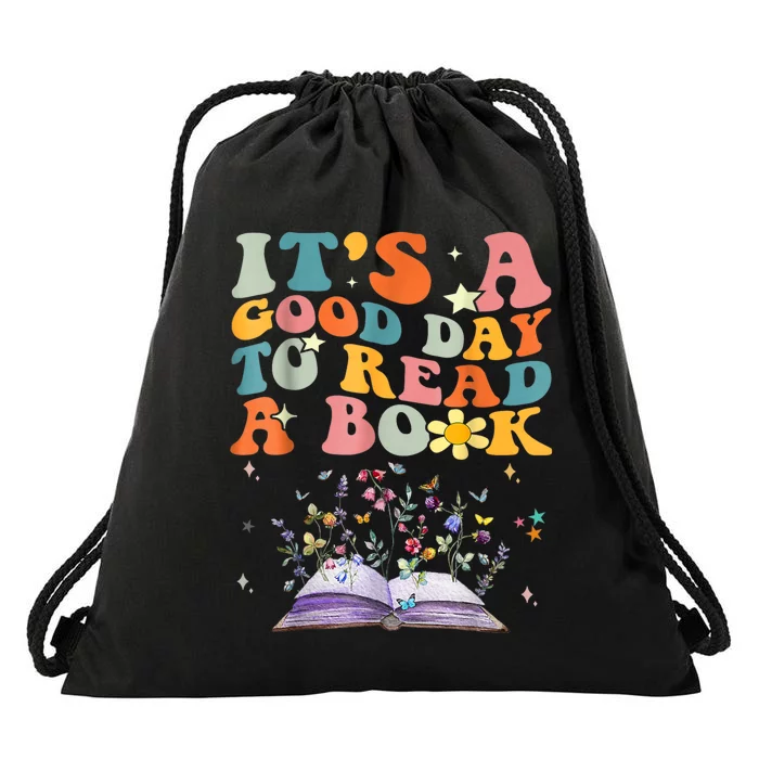 Its A Good Day To Read A Book World Book Day Groovy Drawstring Bag