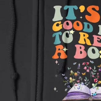 Its A Good Day To Read A Book World Book Day Groovy Full Zip Hoodie