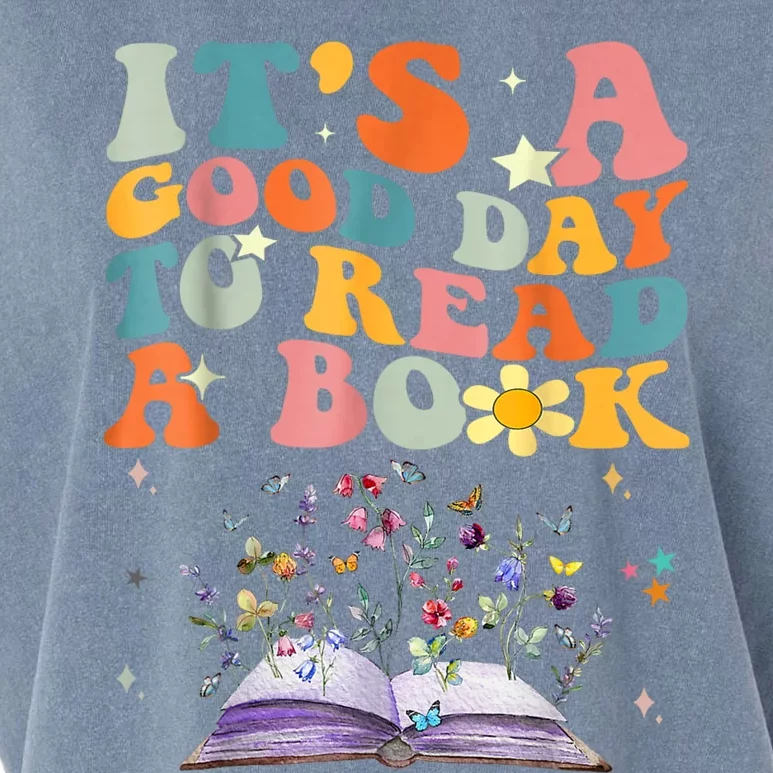 Its A Good Day To Read A Book World Book Day Groovy Garment-Dyed Women's Muscle Tee