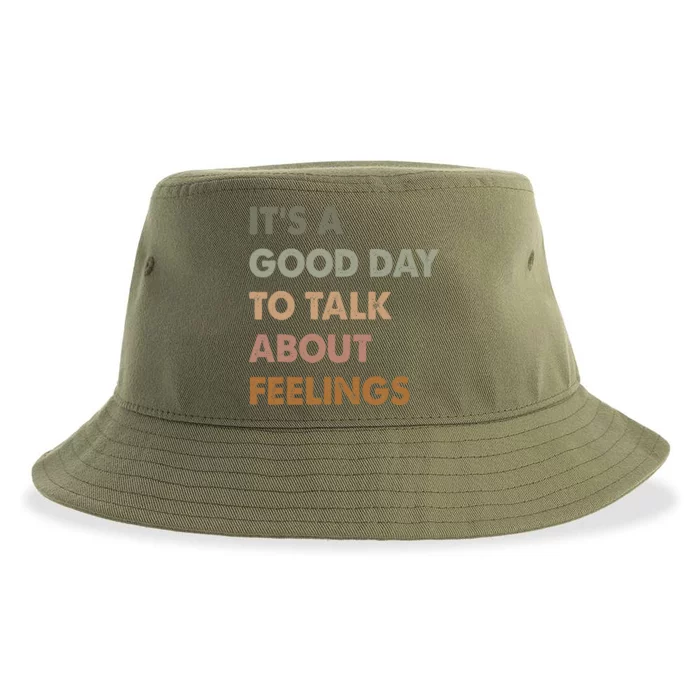 ItS A Good Day To Talk About Feelings Sustainable Bucket Hat