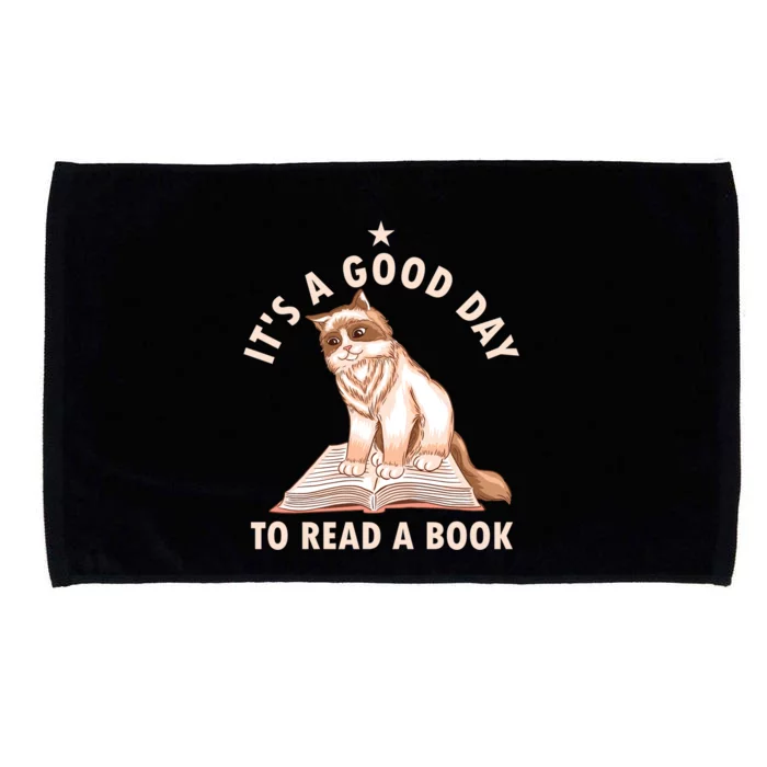 Its A Good Day To Read A Book Funny Bookworm Book Lover Gift Microfiber Hand Towel