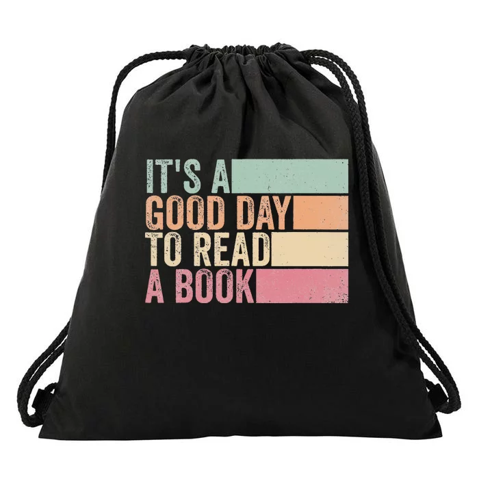 It's A Good Day To Read A Book Drawstring Bag