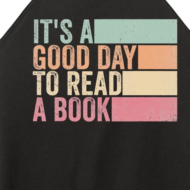 It's A Good Day To Read A Book Women’s Perfect Tri Rocker Tank