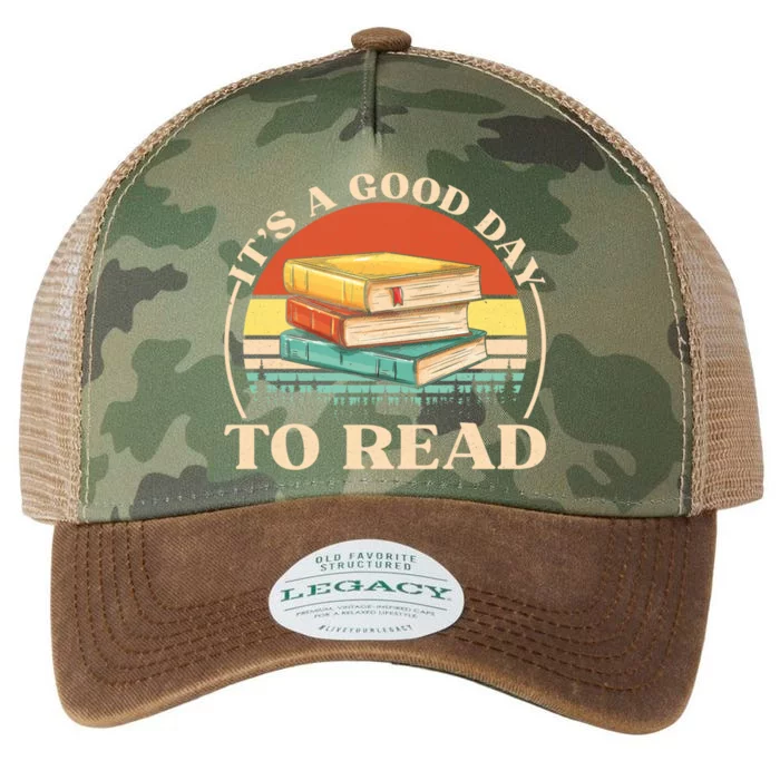 It's A Good Day To Read Tee Retro Book Lover Gift Legacy Tie Dye Trucker Hat