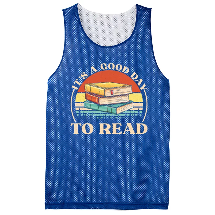 It's A Good Day To Read Tee Retro Book Lover Gift Mesh Reversible Basketball Jersey Tank