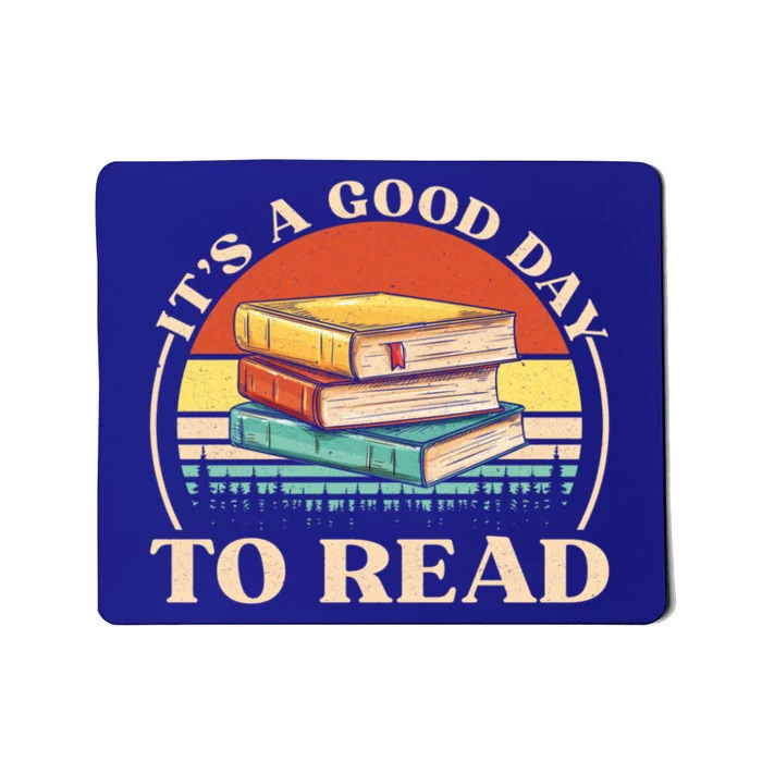 It's A Good Day To Read Tee Retro Book Lover Gift Mousepad