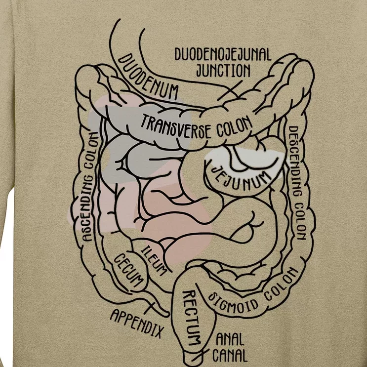 Intestines Anatomy Gastroenterologist Endoscopy Nurse Squad Long Sleeve Shirt