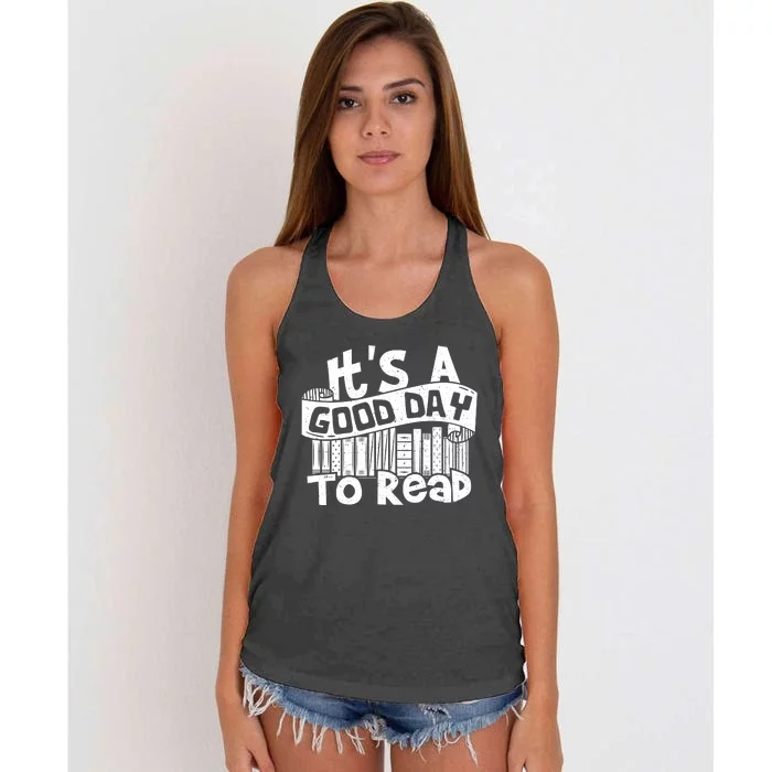 Its A Good Day To Read Women's Knotted Racerback Tank