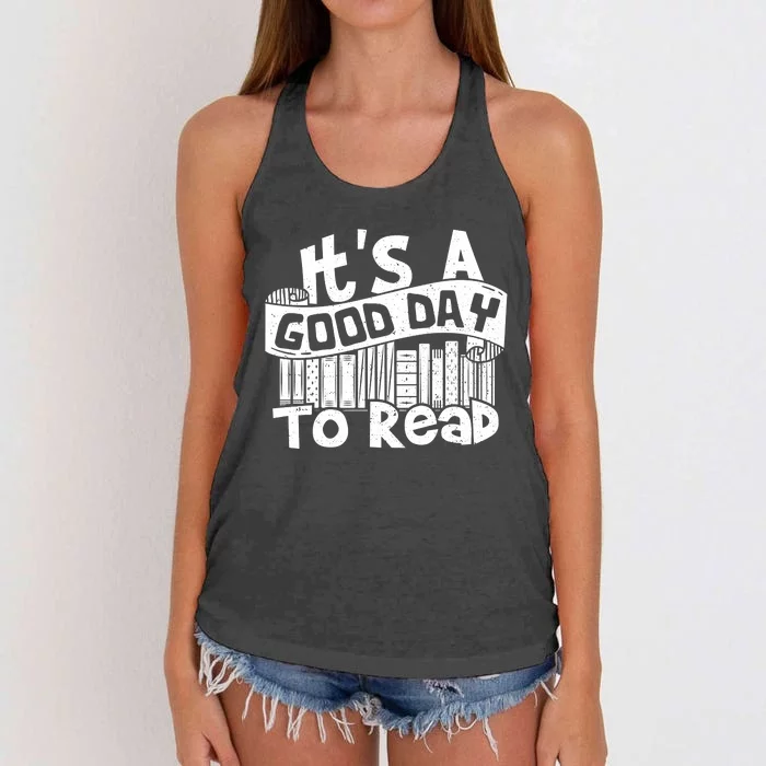 Its A Good Day To Read Women's Knotted Racerback Tank