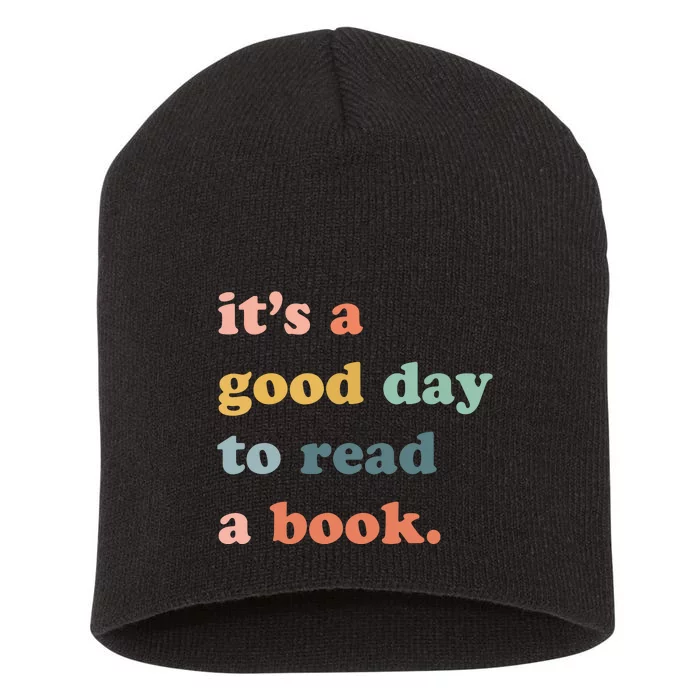 It’s A Good Day To Read A Book Women Book Lovers Tops Bookworm Shirt Fun Short Acrylic Beanie