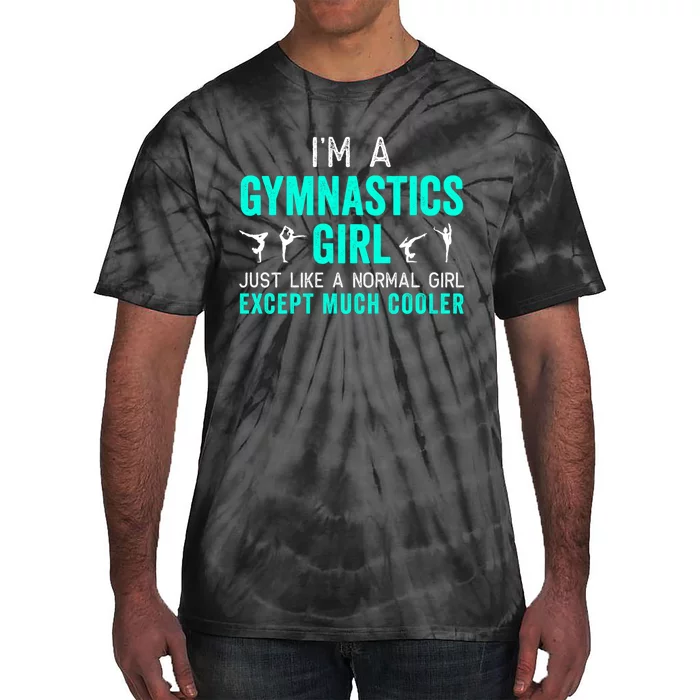 I'm a Gymnastics Girl Hoodie for Gymnast, Funny, Teal Tie-Dye T-Shirt