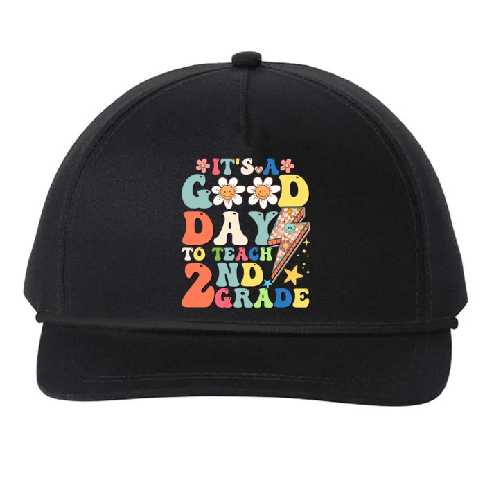 Its A Good Day To Teach Second Grade 2nd Grade Teacher Snapback Five-Panel Rope Hat