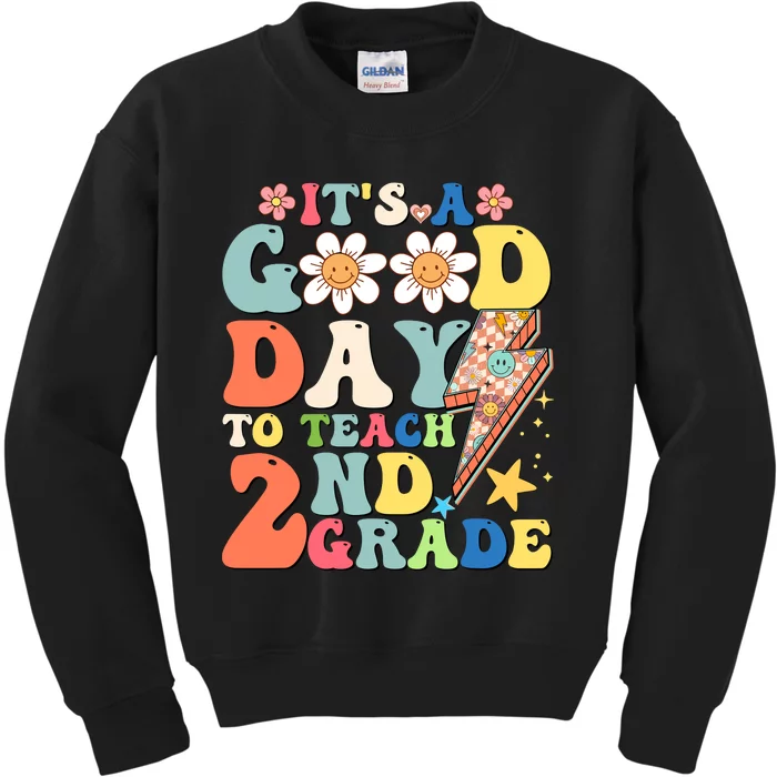 Its A Good Day To Teach Second Grade 2nd Grade Teacher Kids Sweatshirt