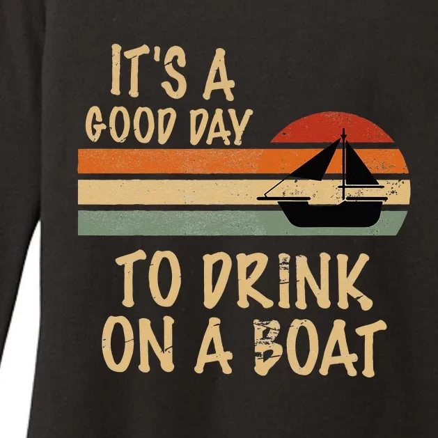 Its A Good Day To Drink On A Boat Funny Boating Womens CVC Long Sleeve Shirt