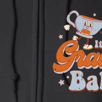 ItS All Gravy Baby Funnny Thanksgiving Retro Groovy Full Zip Hoodie