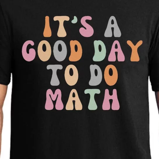 ItS A Good Day To Do Math Retro Teacher Students Pajama Set