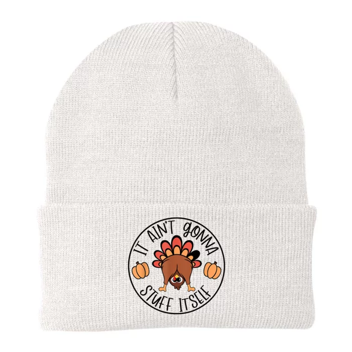 It AinT Gonna Stuff Itself Funny Turkey Thanksgiving Knit Cap Winter Beanie