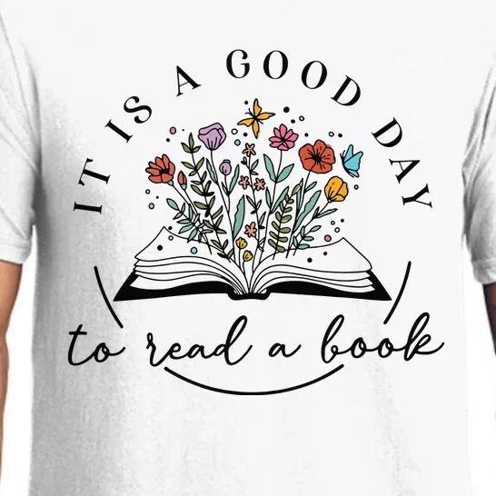 Its A Good Day To Read Flower School Librarian Book Lover Pajama Set