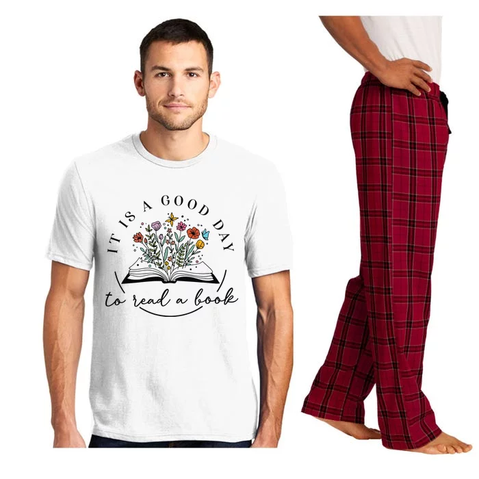 Its A Good Day To Read Flower School Librarian Book Lover Pajama Set