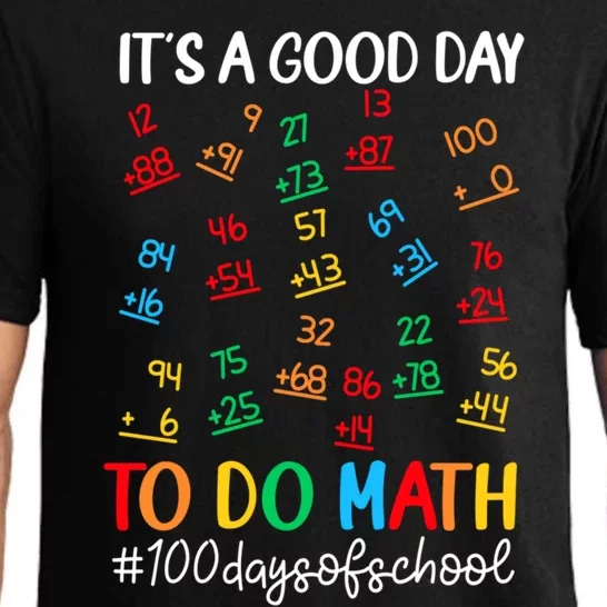 It's A Good Day To Do Math Happy 100 Days Of School Smarter Great Gift Pajama Set