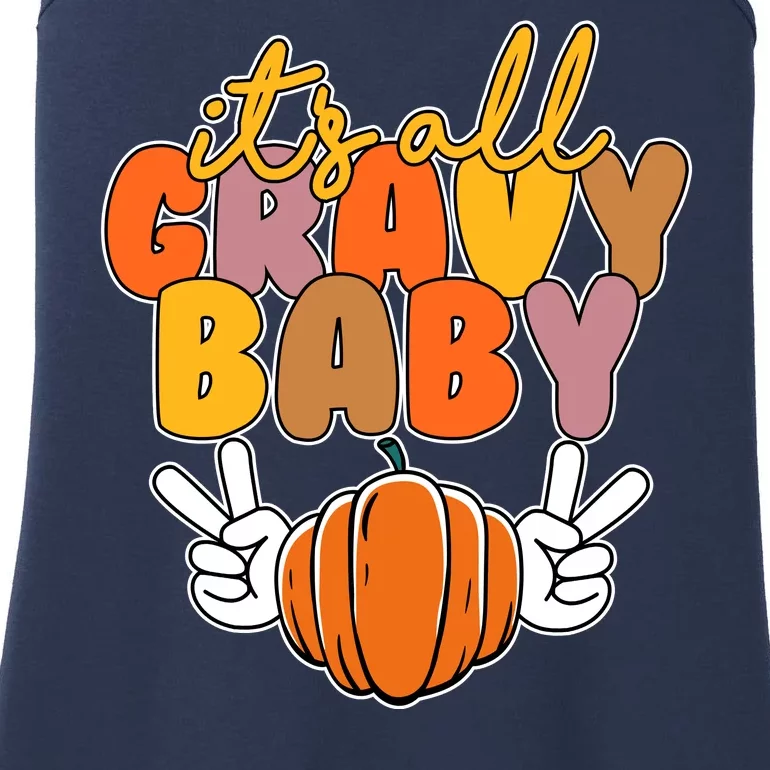 Its All Gravy Baby Pumpkin Fall Funny Ladies Essential Tank