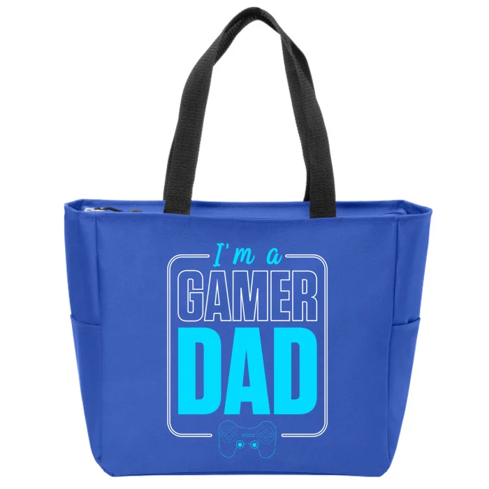 Im A Gamer Dad Cool Gamer Christmas Gift Zip Tote Bag