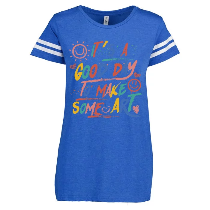 ItS A Good Day To Make Some Art Artist Teacher Student Enza Ladies Jersey Football T-Shirt