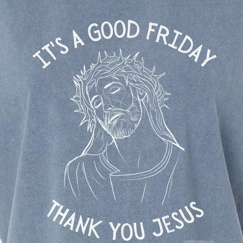 It's A Good Friday Thank You Jesus Easter Christian Church Great Gift Garment-Dyed Women's Muscle Tee