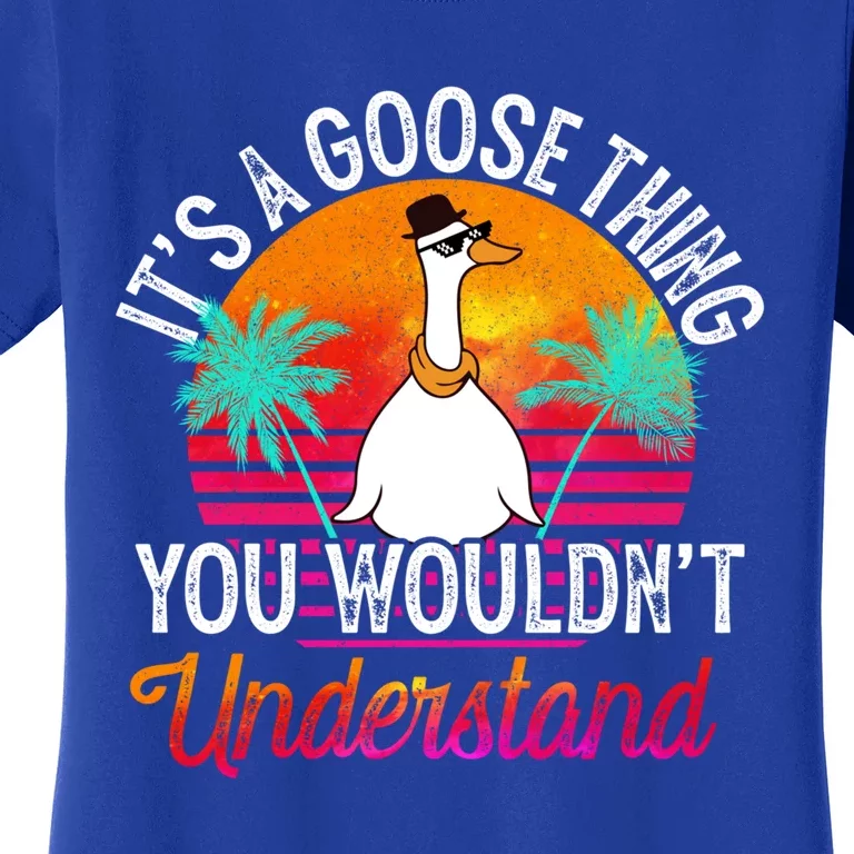 Its A Goose Thing You Wouldnt Understand Funny Goose Duck Gift Women's T-Shirt