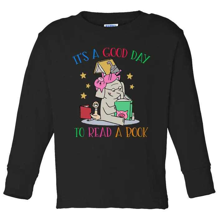 Its A Good Day To Read Bookworm Librarian Book Lover Gift Toddler Long Sleeve Shirt