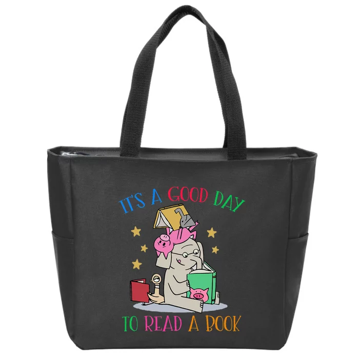 Its A Good Day To Read Bookworm Librarian Book Lover Gift Zip Tote Bag